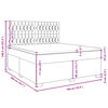 vidaXL Box spring postel s matrac&iacute; čern&aacute; 180x200 cm samet