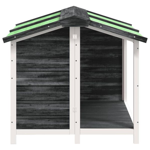 vidaXL Ps&iacute; bouda &scaron;ed&aacute; 96 x 87 x 80,5 cm masivn&iacute; borov&eacute; dřevo