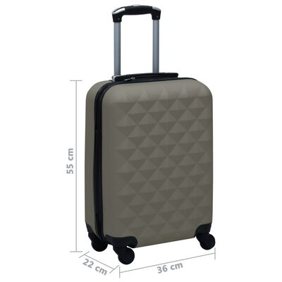 vidaXL Skořepinový kufr na kolečkách antracitový ABS