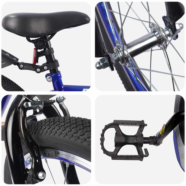 vidaXL Dětsk&eacute; Kolo 20 palců pro děti ve věku 6-11 let Tmavě modr&aacute;