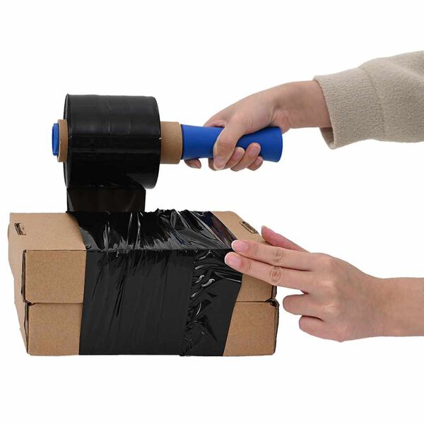 vidaXL Stretch f&oacute;lie 50 ks, čern&aacute;, 23 &micro;m, 10 cm x 150 m