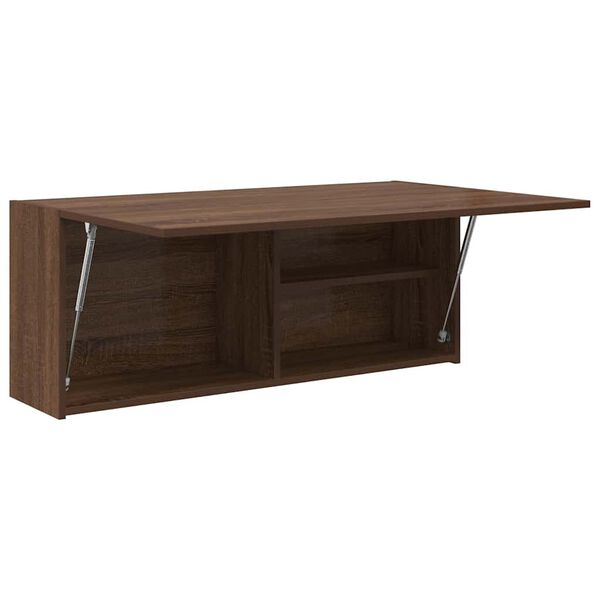 vidaXL Koupelnová nástěnná skříňka hnědý dub 100 x 25 x 40 cm kompozit