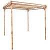 vidaXL Pergola bambus 170 x 170 x 220 cm