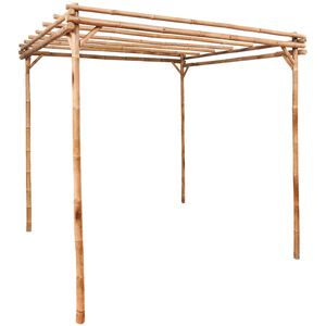 vidaXL Pergola bambus 170 x 170 x 220 cm
