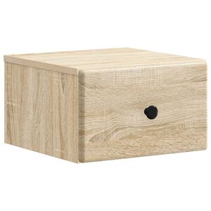 vidaXL N&aacute;stěnn&yacute; nočn&iacute; stolek Dub sonoma 34,5 x 33 x 20 cm
