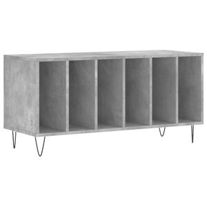 vidaXL Skř&iacute;ňka na LP desky betonově &scaron;ed&aacute; 100x38x48 cm kompozitn&iacute; dřevo