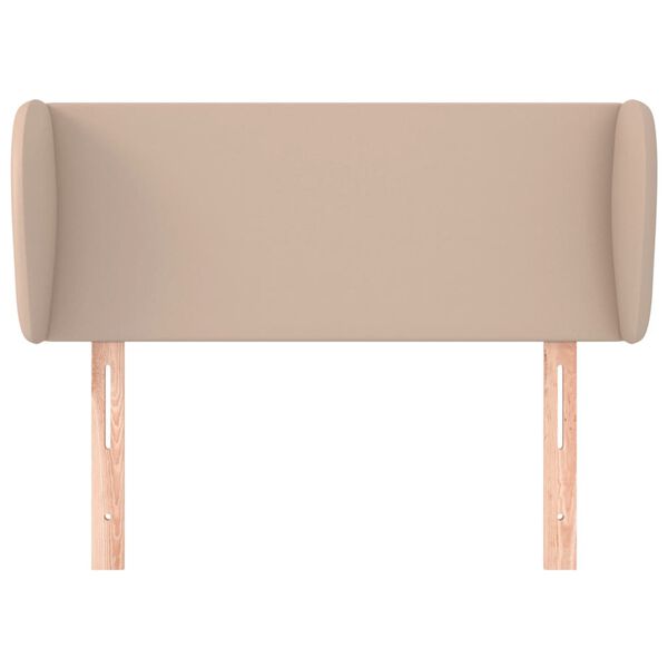 vidaXL Čelo postele typu u&scaron;&aacute;k cappuccino 83x23x78/88 cm uměl&aacute; kůže