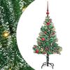vidaXL Uměl&yacute; v&aacute;nočn&iacute; stromeček se sněhem a LED osvětlen&iacute;m 120 cm