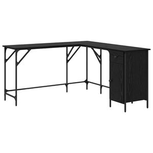 vidaXL Stůl Čern&yacute; dub 141 x 141 x 75 cm kompozitn&iacute; dřevo