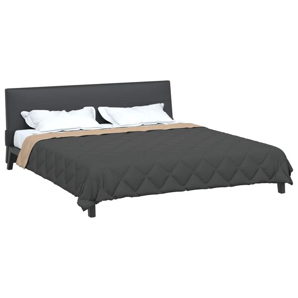 vidaXL Celoročn&iacute; přikr&yacute;vka Antracitov&aacute; a taupe 240 x 260 cm