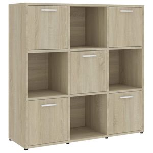 vidaXL Knihovna dub sonoma 90 x 30 x 90 cm kompozitn&iacute; dřevo