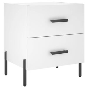 vidaXL Nočn&iacute; stolek b&iacute;l&yacute; 40 x 35 x 47,5 cm kompozitn&iacute; dřevo