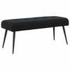 vidaXL Lavice s knofl&iacute;kov&yacute;m pro&scaron;&iacute;v&aacute;n&iacute;m Čern&aacute; 110 x 40 x 46 cm Samet