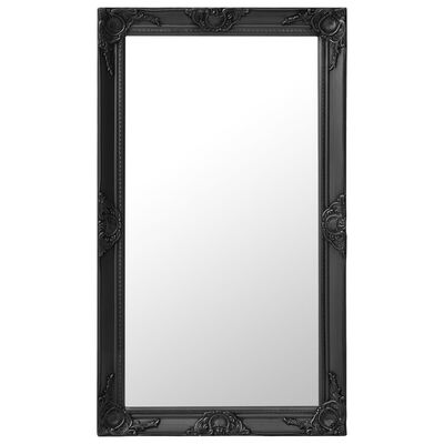 vidaXL Nástěnné zrcadlo barokní styl 60 x 100 cm černé