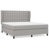 vidaXL Box spring postel s matrac&iacute; světle &scaron;ed&aacute; 160 x 200 cm textil