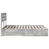 vidaXL R&aacute;m postele se z&aacute;suvkou s čelo s &uacute;loži&scaron;těm kompozitn&iacute; dřevo