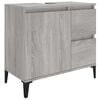 vidaXL Koupelnov&aacute; skř&iacute;ňka &scaron;ed&aacute; sonoma 65 x 33 x 60 cm kompozitn&iacute; dřevo