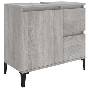vidaXL Koupelnov&aacute; skř&iacute;ňka &scaron;ed&aacute; sonoma 65 x 33 x 60 cm kompozitn&iacute; dřevo