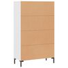 vidaXL Skř&iacute;ň highboard b&iacute;l&aacute; 69,5 x 31 x 115 cm kompozitn&iacute; dřevo