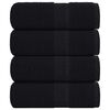 vidaXL Ručn&iacute;ky FROGN 4 ks čern&eacute; 30x30 cm 360 g/m&sup2;