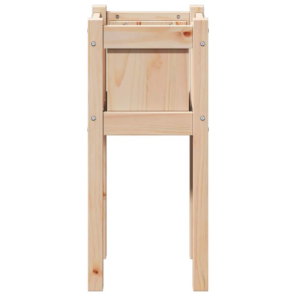 vidaXL Zahradn&iacute; pěstebn&iacute;k Př&iacute;roda 31 x 31 x 70 cm Masivn&iacute; borov&eacute; dřevo