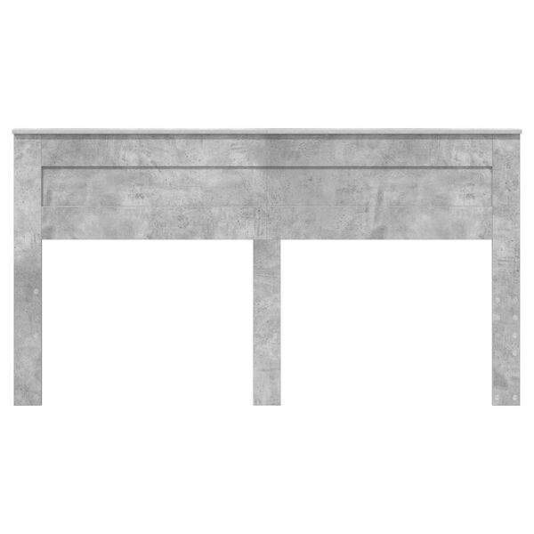 vidaXL Čelo postele Betonově &scaron;ed&aacute; 200 cm Kompozitn&iacute; dřevo