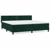 vidaXL Box spring postel s matrac&iacute; tmavě zelen&aacute; 200x200 cm samet