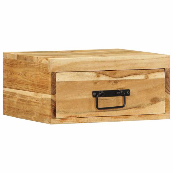 vidaXL N&aacute;stěnn&eacute; nočn&iacute; stolky 2 ks masivn&iacute; ak&aacute;ciov&eacute; dřevo