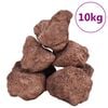 vidaXL Sopečn&eacute; kameny 10 kg červen&eacute; 10&ndash;30 cm