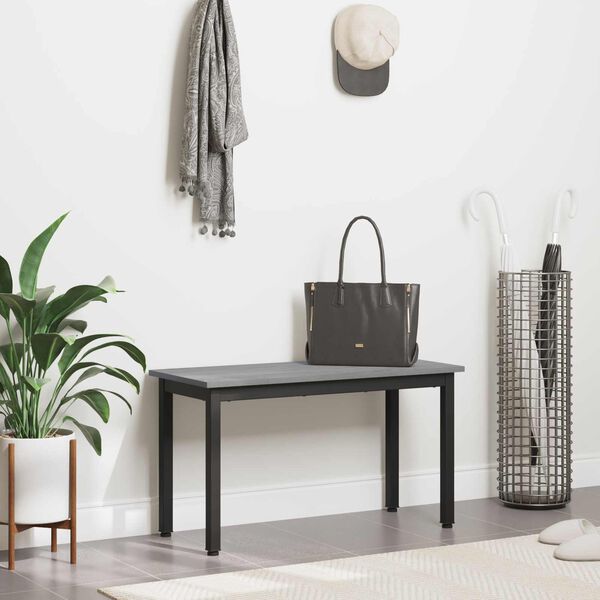 vidaXL lavice &Scaron;ed&aacute; Sonoma 80 x 35 x 45 cm kompozitn&iacute; dřevo