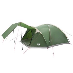 vidaXL Chata stan se střechou Zelen&aacute; 8 osob Polyester a ocel