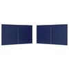 vidaXL Bočn&iacute; stěna p&aacute;rty stanu 2 ks 400 x 195 cm Modr&aacute; PE a ocel