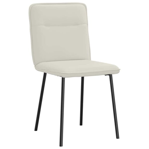 vidaXL J&iacute;deln&iacute; židle 4 ks kr&eacute;mov&eacute; samet