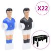 vidaXL Figurky hr&aacute;čů pro stoln&iacute; fotbal pro 12,7mm tyč 22 ks