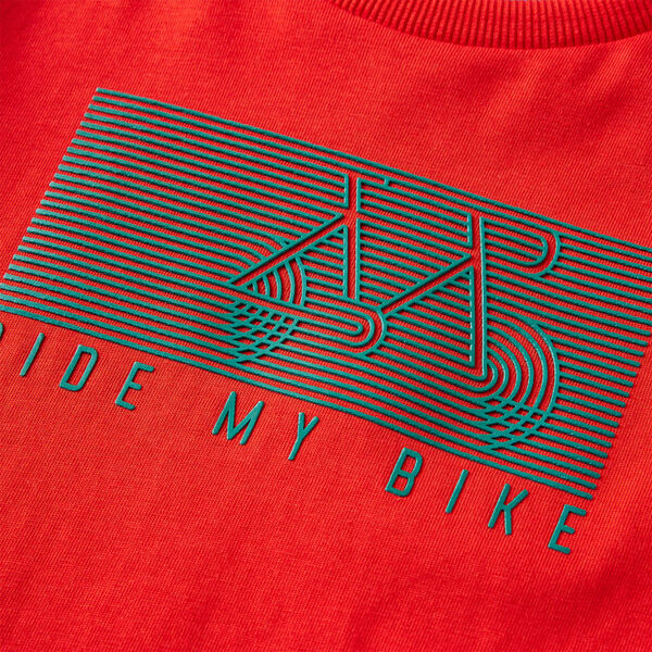 Dětsk&eacute; tričko s dlouh&yacute;m ruk&aacute;vem červen&eacute; 104