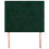 vidaXL Čelo postele tmavě zelen&eacute; 100x5x118/128 cm sametov&eacute;