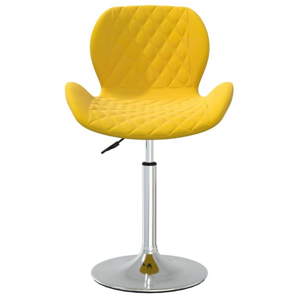 vidaXL Barov&aacute; stolička hořčicově žlut&aacute; samet