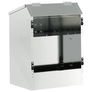 vidaXL Krm&iacute;tko pro kr&aacute;l&iacute;ky Stř&iacute;brn&aacute; 64,5 x 25,5 x 45,5 cm