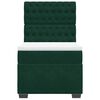 vidaXL Box spring postel s matrac&iacute; tmavě zelen&aacute; 80 x 200 cm samet