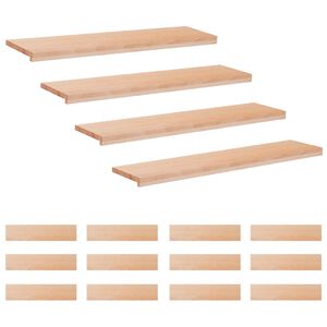 vidaXL Schodi&scaron;ťov&eacute; n&aacute;&scaron;lapy 16 ks 120 x 30 x 2 cm Př&iacute;rodn&iacute;
