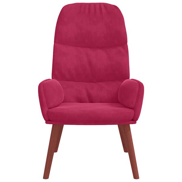 vidaXL Relaxačn&iacute; křeslo v&iacute;nov&eacute; samet