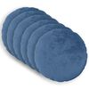 vidaXL Povlak na pol&scaron;t&aacute;ř 6 pcs HEERLEN Světle modr&aacute; &Oslash; 30 cm Flanel
