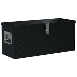 vidaXL Hlin&iacute;kov&yacute; box 80 x 30 x 35 cm čern&yacute;