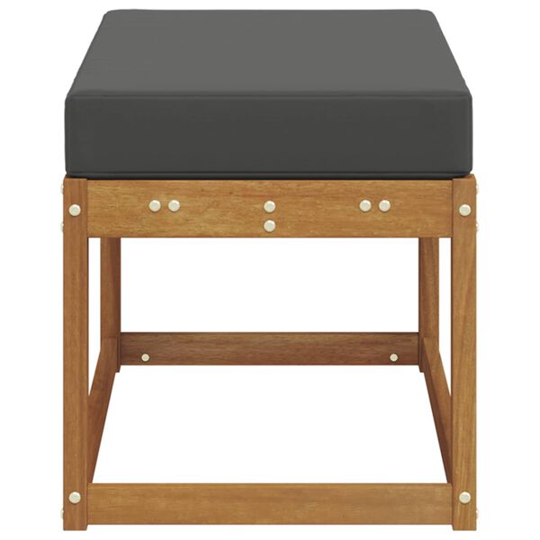 vidaXL Outdoorov&yacute; stoličkov&yacute; benč Masivn&iacute; ak&aacute;tov&eacute; dřevo Př&iacute;rodn&iacute;