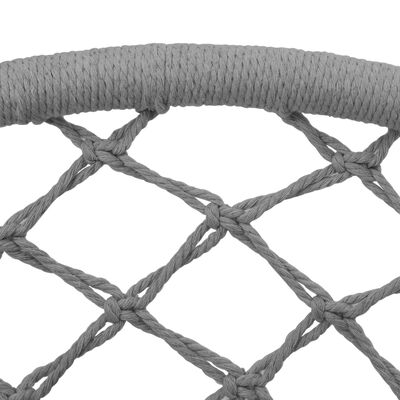 vidaXL Závěsné houpací křeslo 80 cm šedé