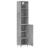 vidaXL Skř&iacute;ň highboard betonově &scaron;ed&aacute; 34,5x34x180 cm kompozitn&iacute; dřevo