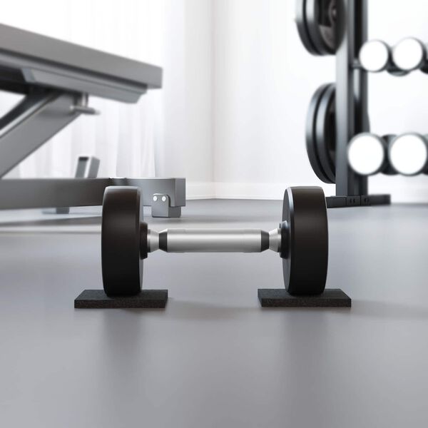 vidaXL Gumov&aacute; podložka Čern&aacute; Guma