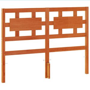 vidaXL Čelo postele voskově hněd&eacute; 135 cm masivn&iacute; borov&eacute; dřevo