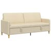 vidaXL Sofa s &uacute;ložn&yacute;m prostorem Kr&eacute;mov&aacute; 192 x 78 x 87 cm Polyester