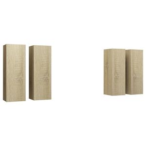 vidaXL TV skř&iacute;ňky 4 ks dub sonoma 30,5 x 30 x 90 cm kompozitn&iacute; dřevo
